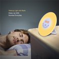 thumbnail image 3 of EeaseMX Despertador con luz, simulación de amanecer, lámpara de noche, luz de atardecer, 6 sonidos de la naturaleza, radio FM, función de repetición, luz de 7 colores con enchufe australiano., 3 of 7