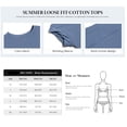 thumbnail image 7 of Summer Short Sleeve Oversize Solid Color T Shirt Women Loose Tops, 7 of 7
