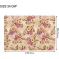 thumbnail image 3 of Dreamtimes Beautiful Flowers Bathroom Rug Set 2PCS Ultra Soft Bath Rugs, Non Slip Absorbent Shaggy Bath Mat Set with U-Shaped Toilet Mat (16" x 24" & 20" x 24"), 3 of 6
