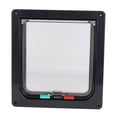 thumbnail image 1 of Puerta con mosquitera acrílica ABS para mascotas Bling Bling Ventana con cerradura Impermeable Mediana Negro, 1 of 6