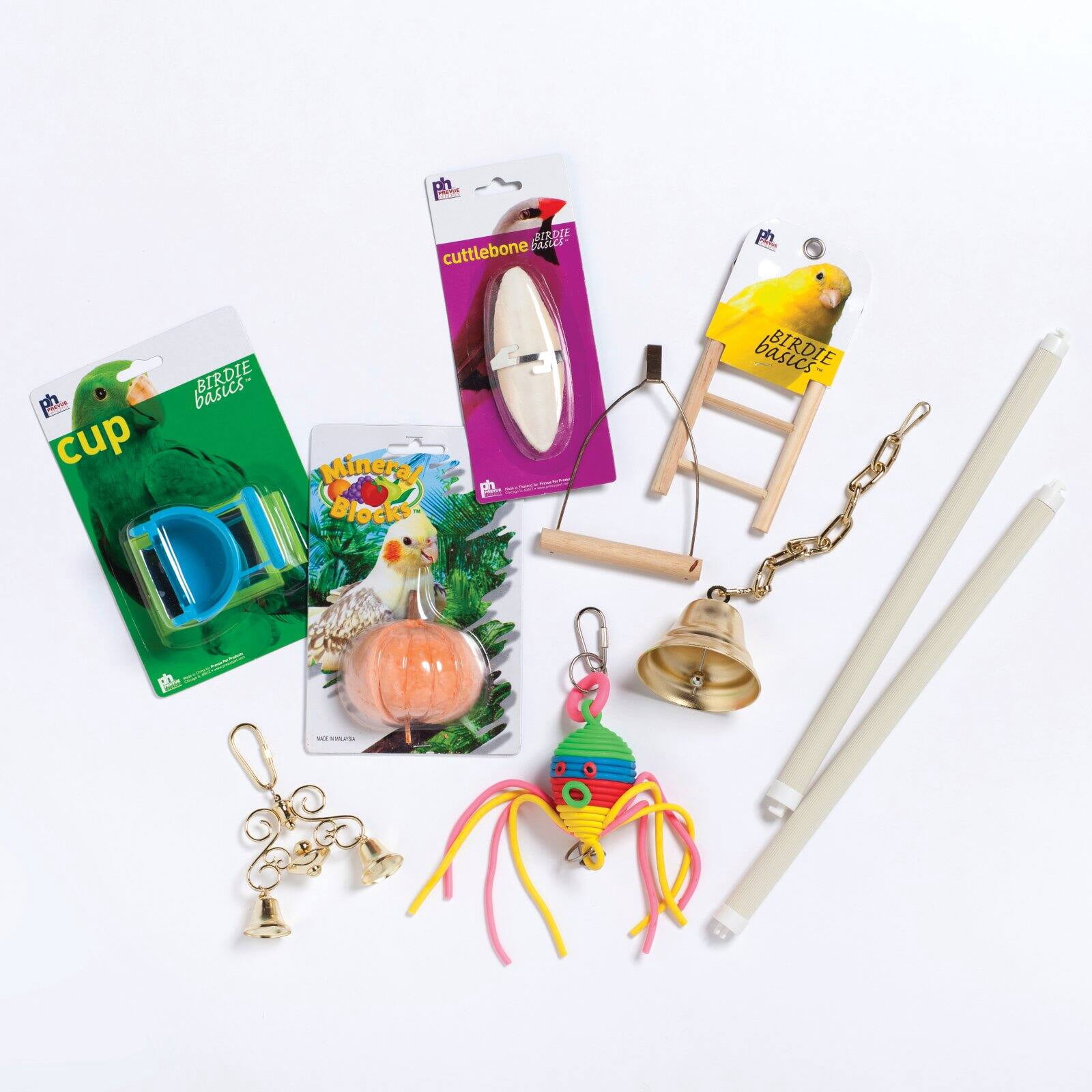 Prevue Pet Products Round Roof Black Bird Cage Starter Kit 91101