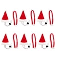 thumbnail image 2 of Xihbxyly Conjunto de Gorro y Bufanda Navideños para Mascotas, Poliéster Suave, Correa Ajustable para La Barbilla, Mini Gorro de Papá Noel para Gallinas y Mascotas Pequeñas, Perfecto para Fiestas Navi, 2 of 7