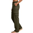 thumbnail image 4 of Aimik Womens Cargo Casual Pants Multi-Pocket Straight Leg Pants Loose Durable Utility Design Outdoor Hiking Daily Workwear Pants, 4 of 6