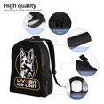 thumbnail image 4 of Mochilas escolares de la Unidad Canina Policía Canina K-9 para estudiantes, mochilas de viaje, bolsos para portátiles, bolsos de hombro para hombres y mujeres., 4 of 5