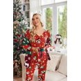 thumbnail image 3 of Ekouaer Womens Fall & Winter Pajama Set 2 Piece Long Sleeve Lounge Set Soft and Comfortable PJs with Pants, 3 of 6