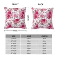 thumbnail image 2 of Yiaed Peonies And Roses Print Pillow Covers Super Soft Decorative Square Throw Pillow Covers Case Cushion Covers for Sofa Couch Bedroom Car Decor（No pillow core）-20"x20", 2 of 7