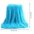 thumbnail image 2 of Bamboohart Fausse Fourrure Extra Douce Unie Réversible Duveteuse Légère à Longs Poils Shaggy Bouffante Douillette Peluche Molletonnée Microfibre Confortable pour Canapé Sofa Lit, 2 of 2