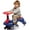 Blue, variant on CAMSCH 6V Kids Ride on Electric Wiggle Car with Pedal, Slow Start, Silent Flashing&Shock Absorbing PU Wheels, Retractable, Steering Wheel 360 Degree Rotation, Bluetooth, for 3-8 Children Gift (Red)