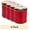 Red, variant on (4 pack) (4 pack) Coats & Clark Dual Duty Plus Button & Craft Thread, 50 yards/45 meters, Red.