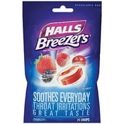 Halls Breezers Cool Berry (Formerly HALLS Breezers) (Pack of 6)