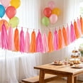 thumbnail image 5 of Colorful Paper Tassel Garland - 5 Color Options | 32 x 24cm (12.6 x 9.4in) | Perfect for Birthday, Baby Shower, Wedding Decor, 5 of 6