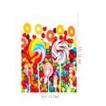 thumbnail image 2 of ABPHQTO Fondo de niños Fondo de caramelos coloridos para niños Fondo para fotografía de cumpleaños de bebé 150x220cm, 2 of 2