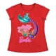 thumbnail image 2 of Playera Para Niña Mattel Barbie Cuello Redondo Manga Corta Talla 10 Rojo, 2 of 2