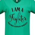 thumbnail image 4 of Inktastic Trigeminal Neuralgia Awareness I Am a Fighter Women's V-Neck T-Shirt, 4 of 5