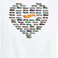 thumbnail image 3 of Hot Wheels - Valentine's Hot Wheels Heart - Women's Short Sleeve Graphic T-Shirt, 3 of 5