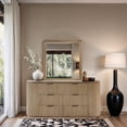 thumbnail image 2 of Meridian Furniture Astrid Natural Solid Wood And Oak Veneer Dresser, 2 of 15