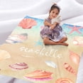 thumbnail image 4 of Ocean Life Sea-Shells Throw Blanket Soft Flannel Fleece Velvet Plush Throws Fuzzy Warm Cozy Soft Bedding Blankets Anti-Pilling Kids 40" x 50", 4 of 6