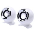 thumbnail image 2 of shyuyusa USB Computer Speakers for Desktop PC | Portable Plug-N-Play Laptop Speakers with Dynamic RGB Light, Ultra-Clear Sound, Loud Volume, Deep Bass, Touch Control, Compatible with Windows, 2 of 8