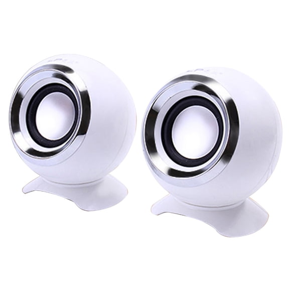 Portable Laptop Speakers, USB Powered Computer Speakers with Stereo Sound, Compact Mini Speaker for Desktop, Laptop, and Mobile Devices