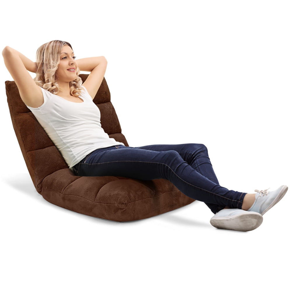 Finihen Adjustable 14-position Cushioned Floor Chair, Folding Lazy Sofa Chair for Living Room, Bedroom, for Gaming, Reading, Coffee Finihen Adjustable 14-position Cushioned Floor Chair, Folding Lazy Sofa Chair for Living Room, Bedroom, for Gaming, Reading, Coffee