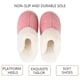 thumbnail image 3 of Pantuflas de mujer con espuma viscoelástica, suaves y sin cordones, forradas de gamuza y suela antideslizante, para interior y exterior., 3 of 5