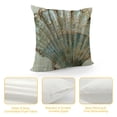 thumbnail image 4 of Creowell  Throw Pillow Covers Vintage Coastal Nautical Beach Shell Pillow Cases Square Cushion Cases Burlap Tossfor Living Room,Couch and Bed (Blue Starfish) White, 4 of 5