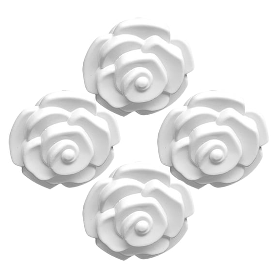 unbranded 4pcs Cabinet Knobs Metal Drawer Wardrobe Pull Rose Shaped Dresser Pull Small Furniture Knobs