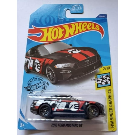 Hot Wheels 2018 Ford Mustang GT (Black) 2020 HW Speed Graphics