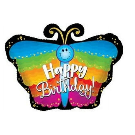 CTI 14" Stick BalloonHBD BUTTERFLY CASCADE