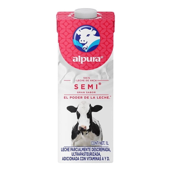Leche Alpura Semi 1 l