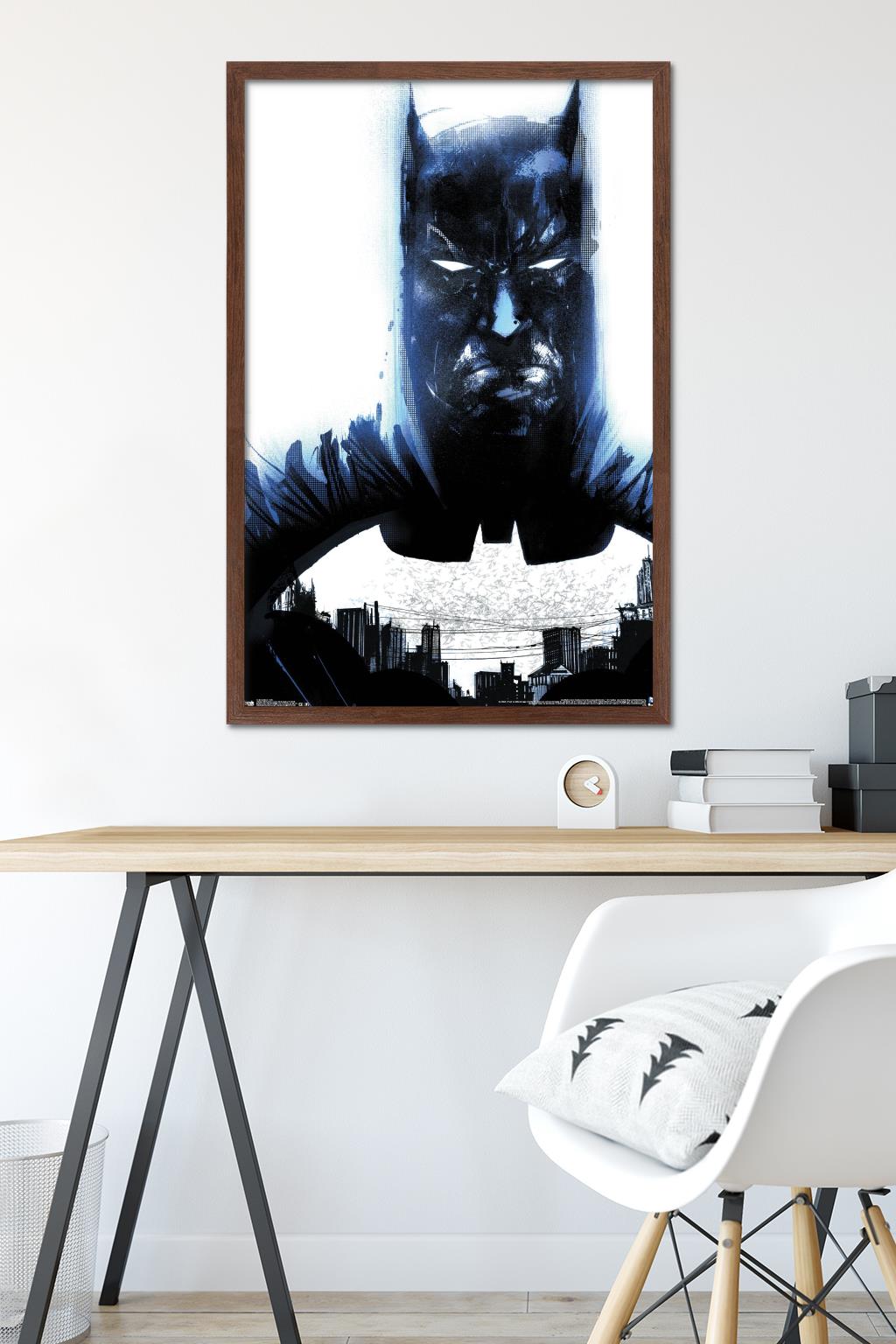 DC Comics - Batman - City Wall Poster, 22.375" x 34", Framed