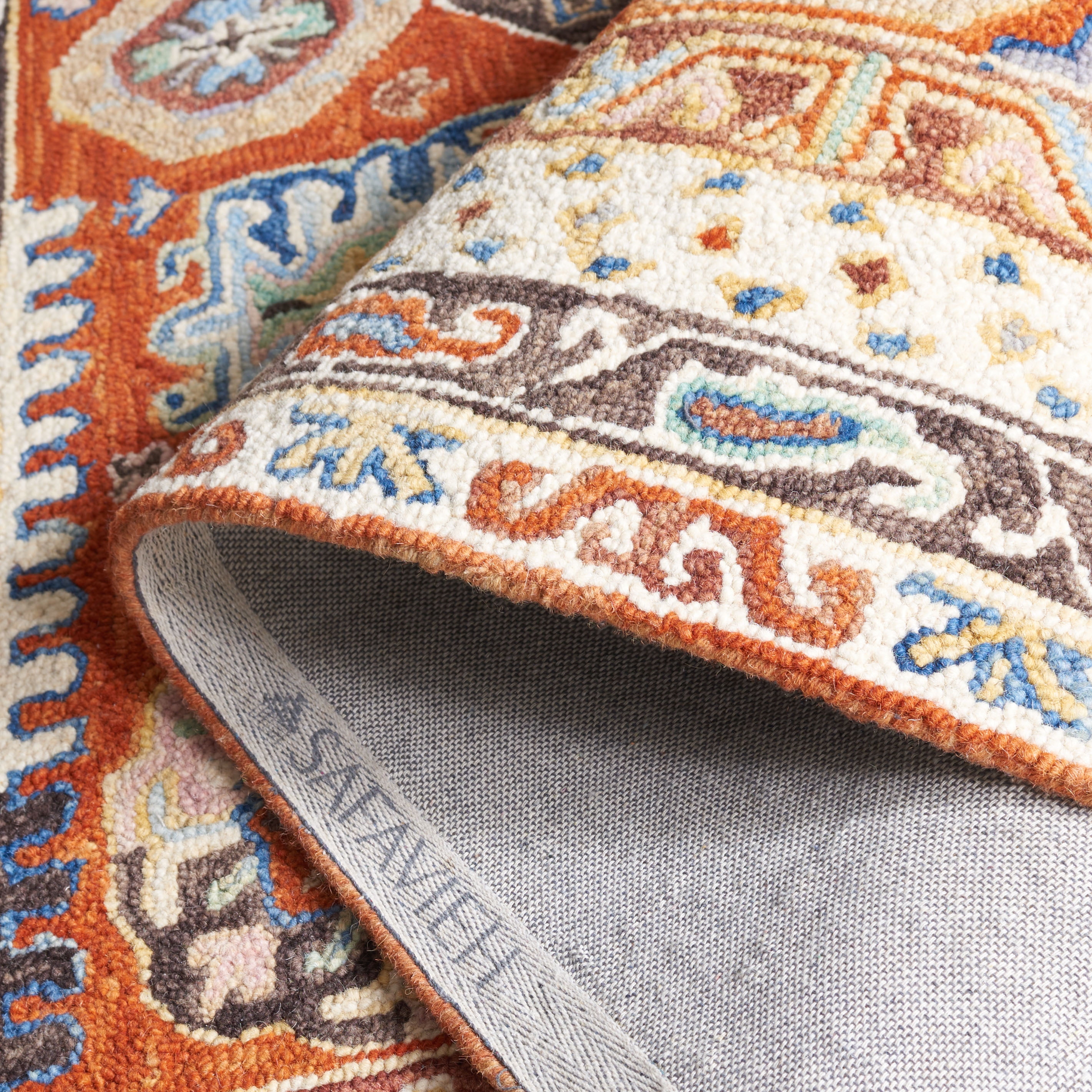 SAFAVIEH Aspen Joandra Oriental Area Rug, Rust/Ivory, 3' x 5'
