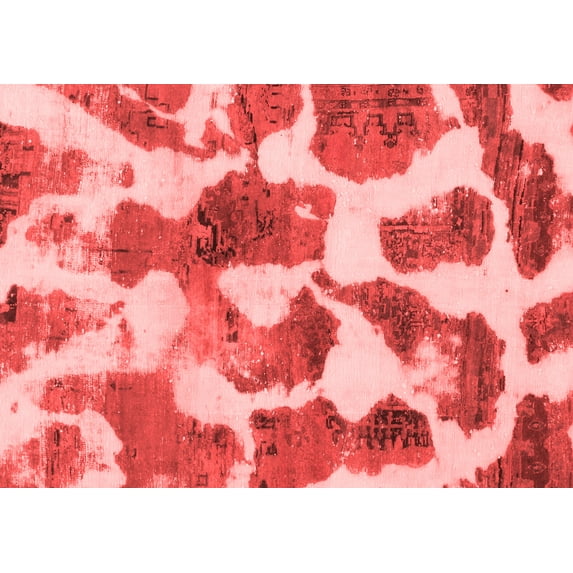 Ahgly Company Machine Washable Indoor Rectangle Oriental Red Modern Area Rugs, 8' x 12'