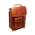 thumbnail image 3 of Bolso Mensajero De Cuero De 13 ", Estuche Para Computadora Portátil, Maletín De Oficina, Regalo Para Hombres, Bolso De Hombro Desgastado Para Computadora, 3 of 5