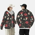 thumbnail image 6 of Sigee Fly Agaric and Flowers Print UPF50+ Men's Sun Protection Hoodie Shirt SPF UV Shirt Long Sleeve Fishing Outdoor Lightweight, S-3XL, 6 of 9