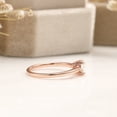 thumbnail image 3 of 14K Rose Gold Oval Moonstone Solitaire Engagement Ring for Women, 3 of 5