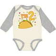 thumbnail image 3 of Inktastic Im Two- taco birthday party Boys or Girls Long Sleeve Baby Bodysuit, 3 of 5