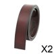 thumbnail image 1 of 2x Correa De Cuero Vintage Hebilla Automática Sin Hebilla Cinturón De Vestir Informal Para Hombre Rojo Marrón, 1 of 9