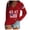 Red, variant on LUOGENLI Female T-shirts for Womens Women's Casual Loose Crewneck Tee | Short Sleeve Top for Comfort & Style Womens T-shirts Graphic Tees Vintage Summer Clothes Red XS