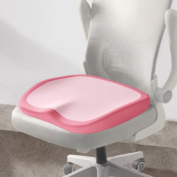 Memory Foam Seat Cushion for Office Chair, Car, and Home Use, Ergonomic Support for Coccyx Pressure Relief and Long Sitting Comfort, Non-Slip Base, Lightweight Portable Design
