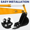 thumbnail image 4 of Mini Excavator Bucket 7.78in Excavator Attachments, 200mm Narrow Digging Buckets,  Post Hole Digger Hole Diameter 0.98in, Center Wheelbase 3.7in, Bucket Metal Trenching Digger with Metal Teeth, 4 of 8