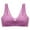 Purple-1, variant on Wirefree Bras for Women ,Plus Size Front Closure Lace Bra Wirefreee Extra-Elastic Bra Adjustable Shoulder Straps Sports Bras 34B/C-44B/C, Summer
