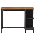 thumbnail image 3 of Canddidliike 43" Kitchen Island Kitchen Counter Table with 5 Open Shelves, Space-Saving & Versatile Table for Indoor as Home, Brown, 3 of 5
