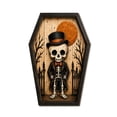 thumbnail image 2 of Dalxymotic Halloween Picture Frame, Wooden Frame Wall Art Decoration, Spooky Seasonal Art Decoration, Fall Decor, Halloween Decorations Indoor Outdoor for Wall, Home, Mantel, Shelf, 2 of 6