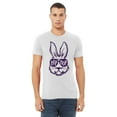 thumbnail image 2 of Hip Hop Cool Bunny Rabbit Easter Egg Hunting Church Christian Event Men's T-shirt, M, White, 2 of 5