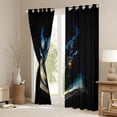 thumbnail image 3 of Homewish Fantasy Theme Curtains Pack of 2 (42x84 Each),Cartoon Dragon Curtains Blackout,Black Blue Bedroom Curtains For Teens,Ultra Soft Home Decor, 3 of 6