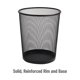 thumbnail image 4 of Mind Reader Mesh Trash Can, Set of 3, Waste Paper Basket, Round, Office, Metal Mesh, 11.5 L x 11.5 W x 13.75 H, Black, 4 of 5