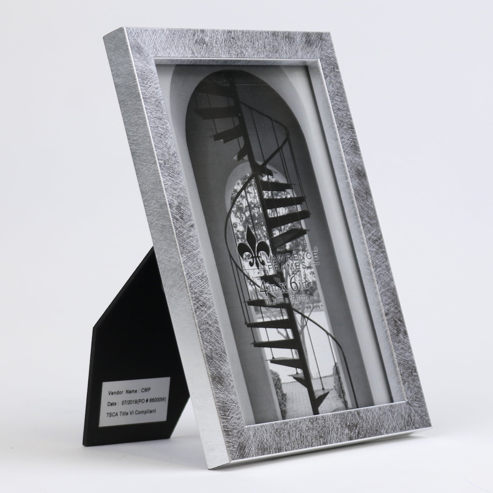 4x6 Burnished Silver Picture Frame - Chloe Collection