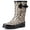 Leopard, variant on Izzy Womens Waterproof Tall Rain Boots Non-Slip Rubber Mid Calf Garden Shoes