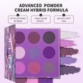 thumbnail image 3 of Paleta de sombras de ojos docolor 9 colores púrpura de alta pigmentación, 3 of 9